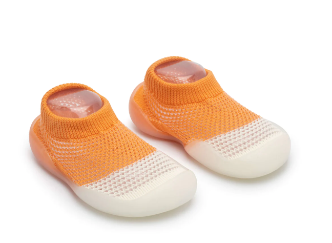 Skridsikre sko - Orange Sommerprint